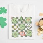 Checkered L&D St Patrick's Day T-Shirt - Image 3